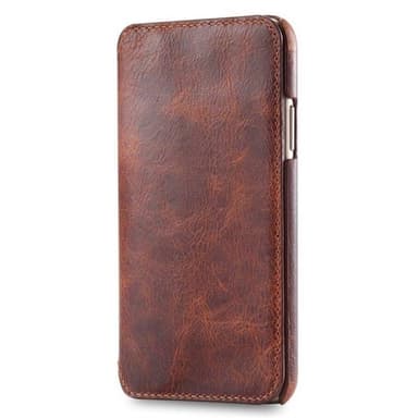 Plånboksfodral Retro Läder iPhone XS Max Brun