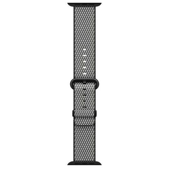 Apple Watch 42 mm check vävt nylonarmband (svart)