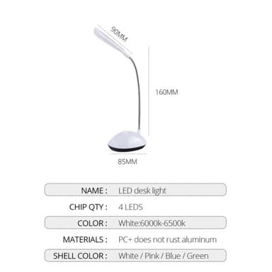 Batteridriven LED bordslampa