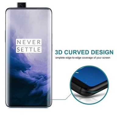 3D Böjtfullskärmskydd för OnePlus 7 Pro - Anti-glare