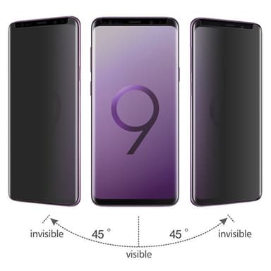 Sekretess skärmskydd / displayskydd för Samsung Galaxy S9 med härdat glas