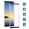 Böjt skärmskydd i härdat glas Samsung Galaxy Note 8 - Svart