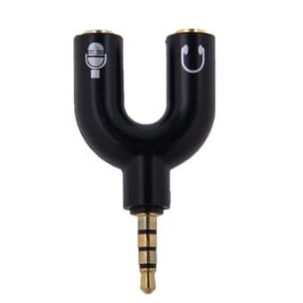 Hörlursadapter & Mikrofonadapter 2i1 - 3,5mm