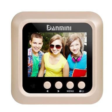 Dörrkamera Danmini 2,4"" skärm 2.0MP med videoinspelning