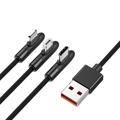 JOYROOM 3 i 1 Snabbladdningskabel 8 Pin + Micro USB + USB-C / Type-C