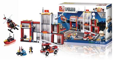 Byggblock Fire Serie Brandstation