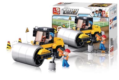 Sluban Building Blocks Town Series Road Roller