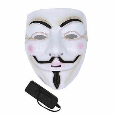 Anonymous LED Halloween mask Vit