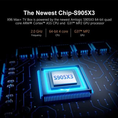 X96 Android OS 8.1 TV Box Mediaspelare 4GB + 32GB