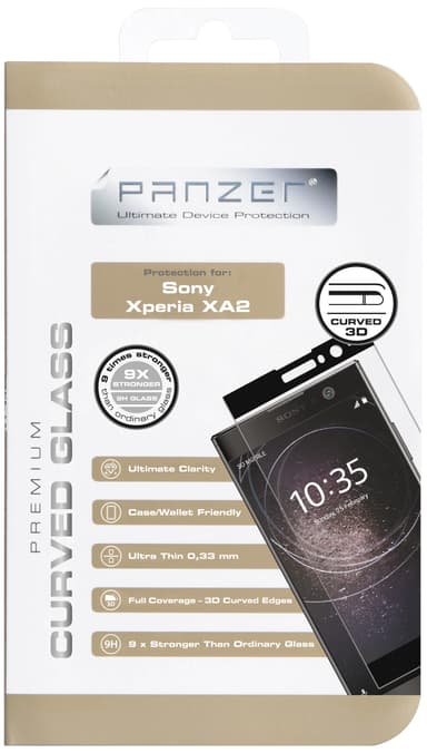 Panzer Skärmskydd Sony Xperia XA2 (svart)
