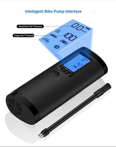 Uppladdningsbar elektrisk luftpump med LCD-display