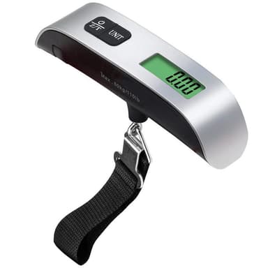 Digital bagagevåg med termometer 50 kg Svart