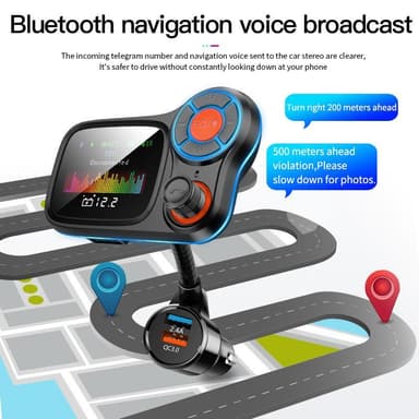 FM-sändare bluetooth 5.0 för bilen