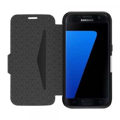 Samsung Galaxy S7 Fodral Strada Series Äkta Läder Svart