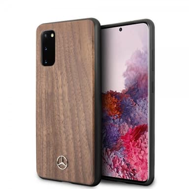 Mercedes Benz Samsung Galaxy S20 Skal Wood Line Brun