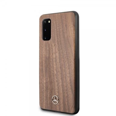 Mercedes Benz Samsung Galaxy S20 Skal Wood Line Brun