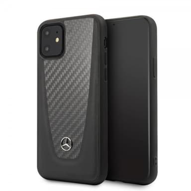 Mercedes Benz iPhone 11 Skal Kolfibertextur Svart