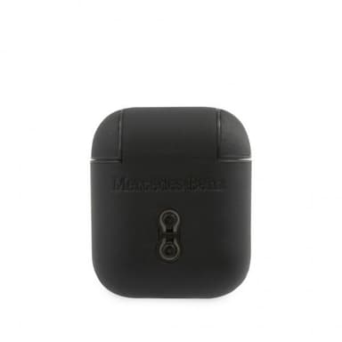 Mercedes Benz AirPods (1/2) Skal Leather Case Svart