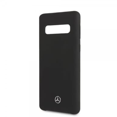 Mercedes Benz Samsung Galaxy S10 Skal Silikon Logo Svart