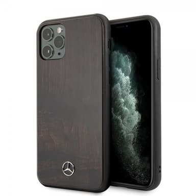 Mercedes Benz iPhone 11 Pro Max Skal Wood Line Rosewood