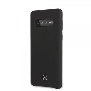 Mercedes Benz Samsung Galaxy S10 Skal Silikon Logo Svart