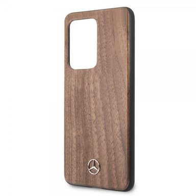 Mercedes Benz Samsung Galaxy S20 Ultra Skal Wood Line Brun
