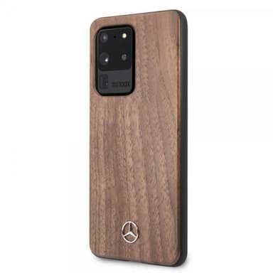 Mercedes Benz Samsung Galaxy S20 Ultra Skal Wood Line Brun