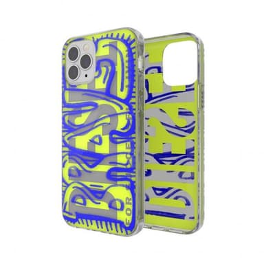 Diesel iPhone 12/iPhone 12 Pro Skal Snap Case Clear AOP Blue/Neon Lime