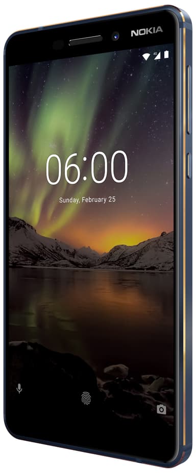 Nokia 6.1 2018 smartphone (blå/guld)
