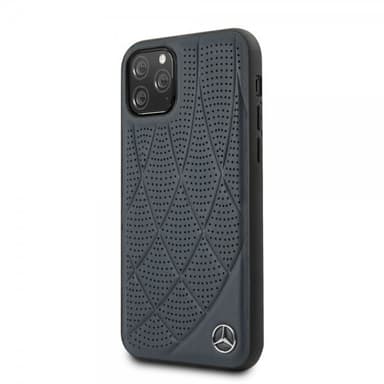 Mercedes Benz iPhone 11 Pro Skal Perforerad Mörkblå