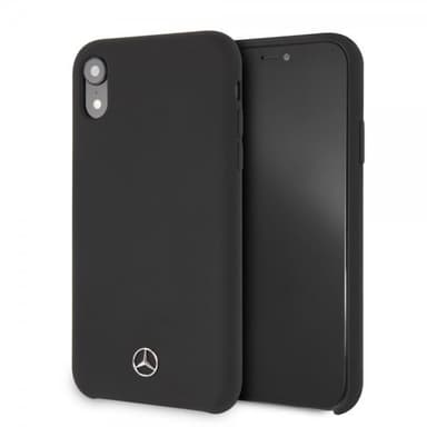 Mercedes Benz iPhone Xr Skal Silikon Logo Svart