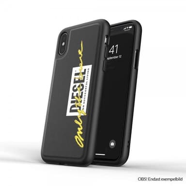 Diesel iPhone 12 Pro Max Skal Moulded Case Embroidery Svart Lime