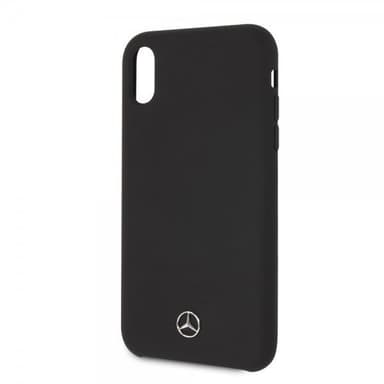 Mercedes Benz iPhone Xr Skal Silikon Logo Svart