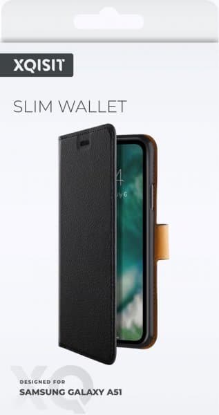 XQISIT Samsung Galaxy A51 Fodral Slim Wallet Svart