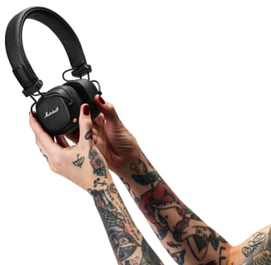 Marshall Major III trådlösa on-ear hörlurar (svart)