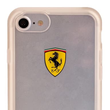Ferrari Racing Shield Skal till Apple iPhone 8/7 Frostad Klar