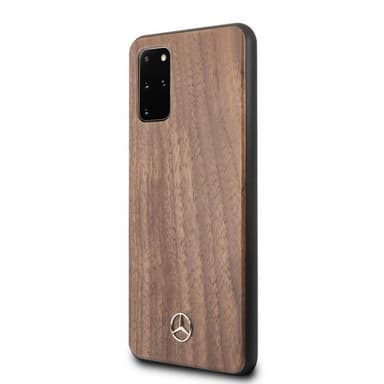 Mercedes Benz Samsung Galaxy S20 Plus Skal Wood Line Brun