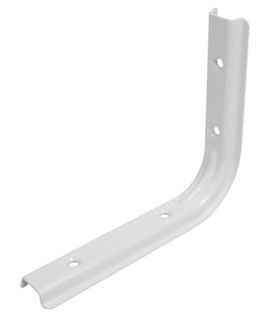 Hylleknekt U-profil 125x150 mm - hvit