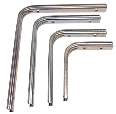Hylleknekt U-profil 125x15 0 mm - el-galvanisert