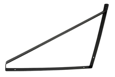 Hylleknekt matt svart 300 mm