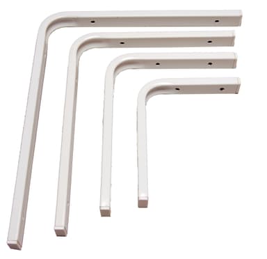 Hylleknekt F-profil 150x200 mm - hvit