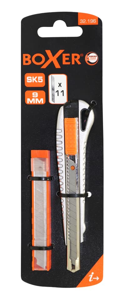Hobbykniv 9 mm inkl. 10 ekstra knivblader
