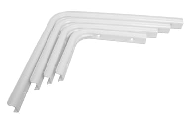 Hylleknekt U-profil 250x300 mm - hvit