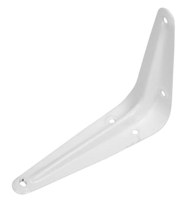 Hylleknekt lett 75x100 mm - hvit