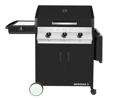 Gassgrill 3B + SB - svart "Meridian"