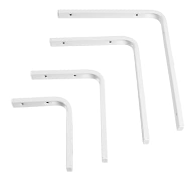 Hylleknekt F-profil 120x150 mm - hvit