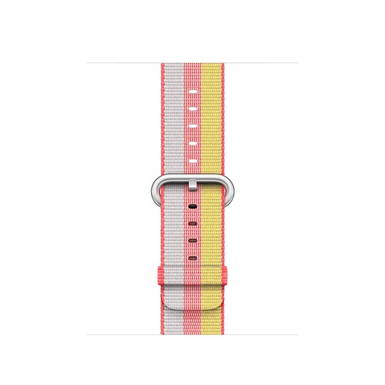 Apple Watch armband 42 mm vävt nylon (röd rand)