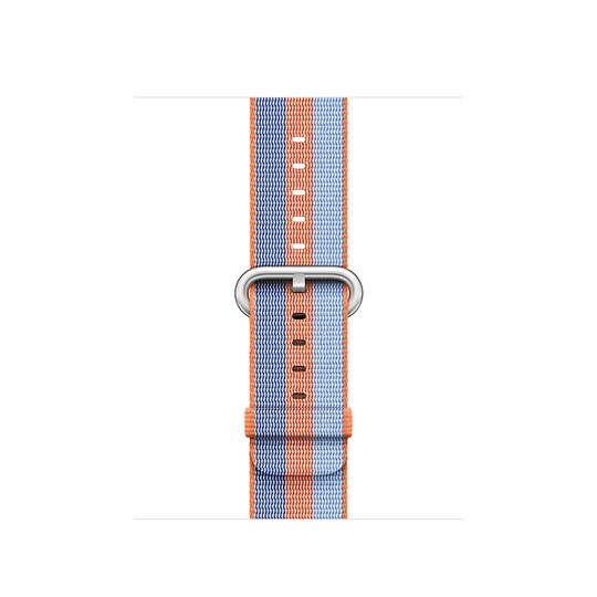 Apple Watch armband 42 mm vävt nylon (orange rand)
