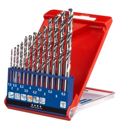 HSS-borr, Silver Star, 1,5-6,5 mm, 13 delar