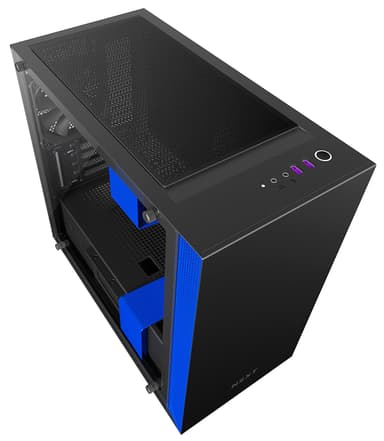 NZXT H400i Micro ATX PC chassi (svart/blå)